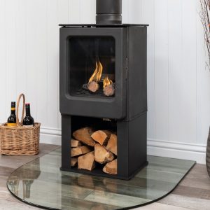 Mendip Ashcott Gas Logstore – bespoke fire I