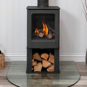 Mendip Ashcott Gas Logstore – bespoke fire III