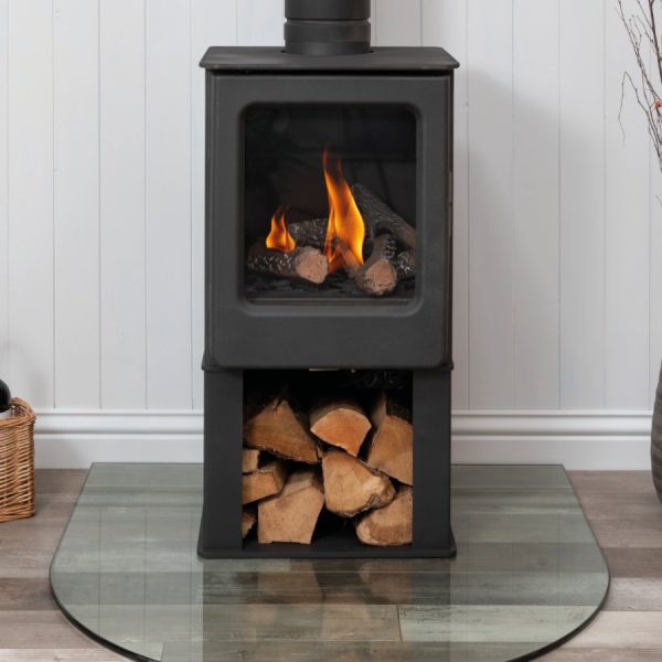 Mendip Ashcott Gas Logstore – bespoke fire III